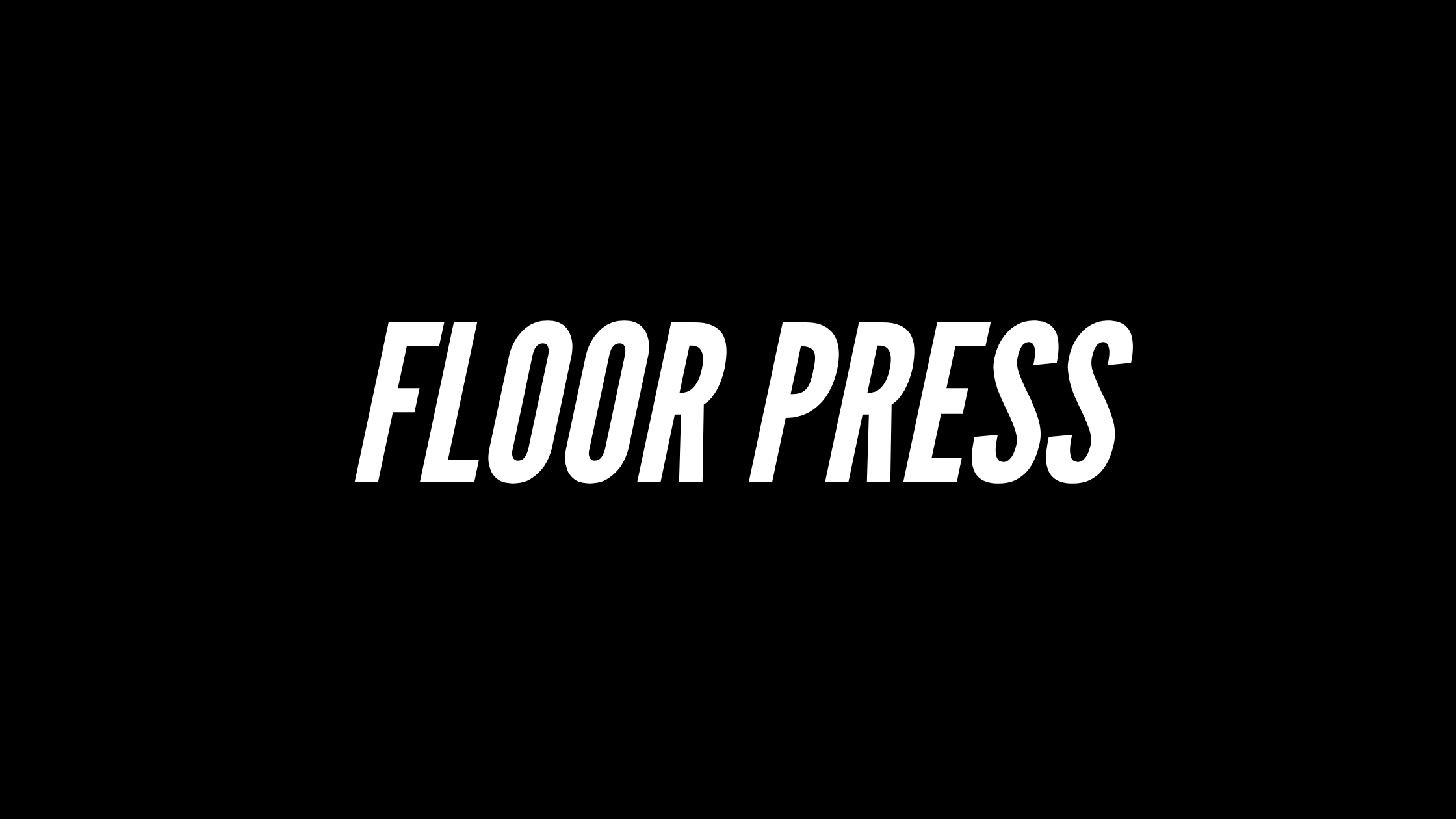 floor-press