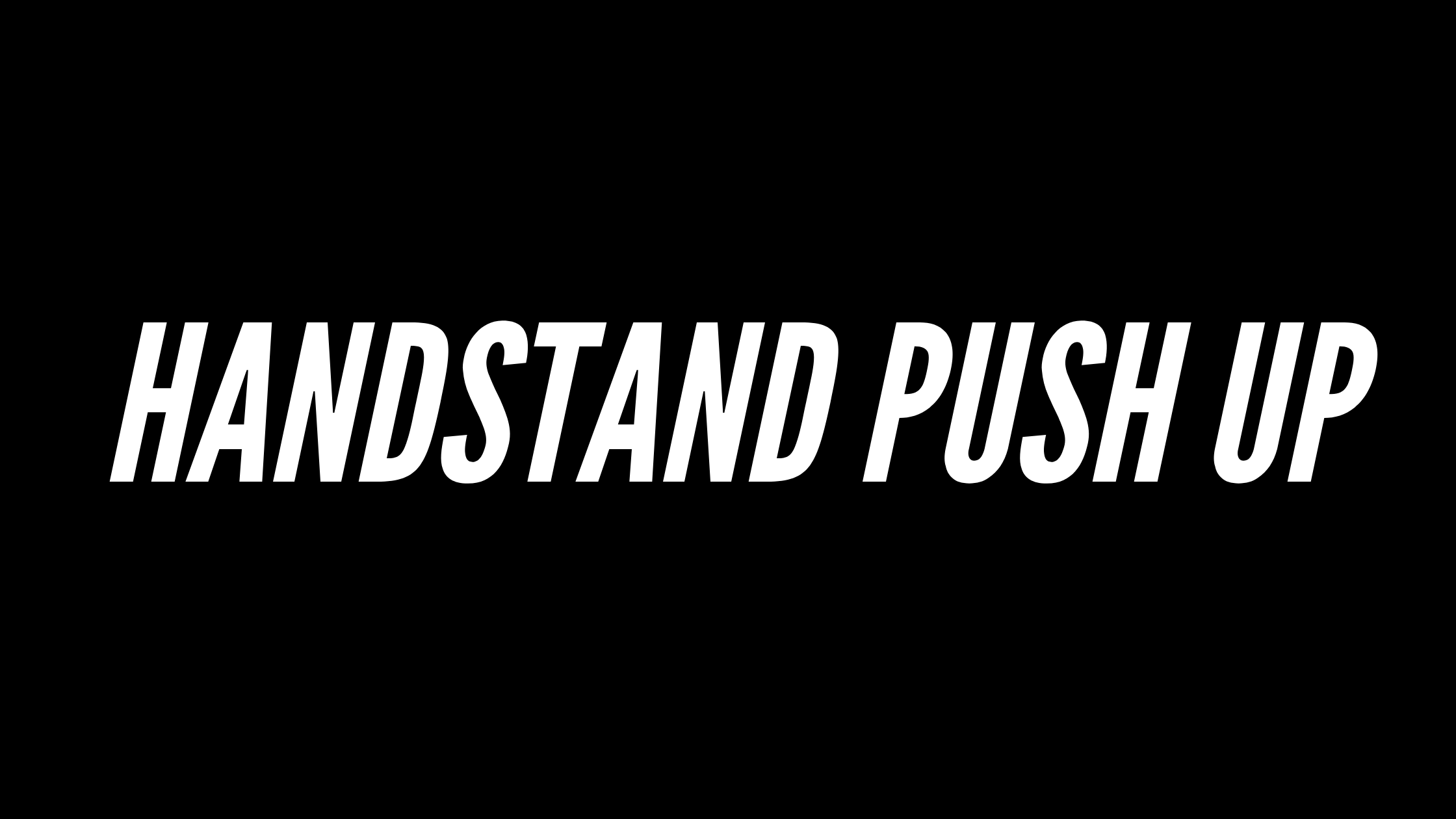 handstand-push-up