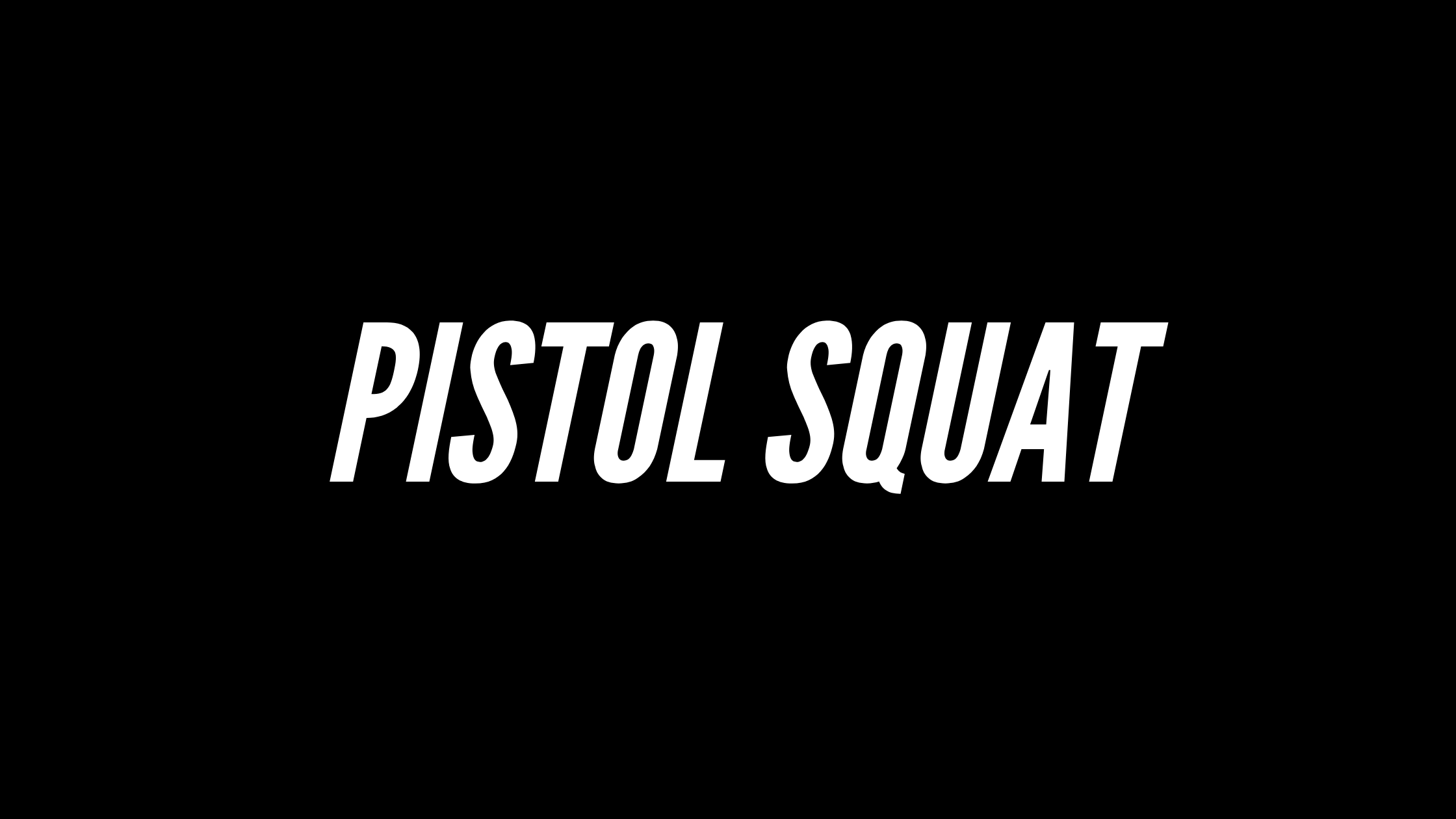 pistol-squat