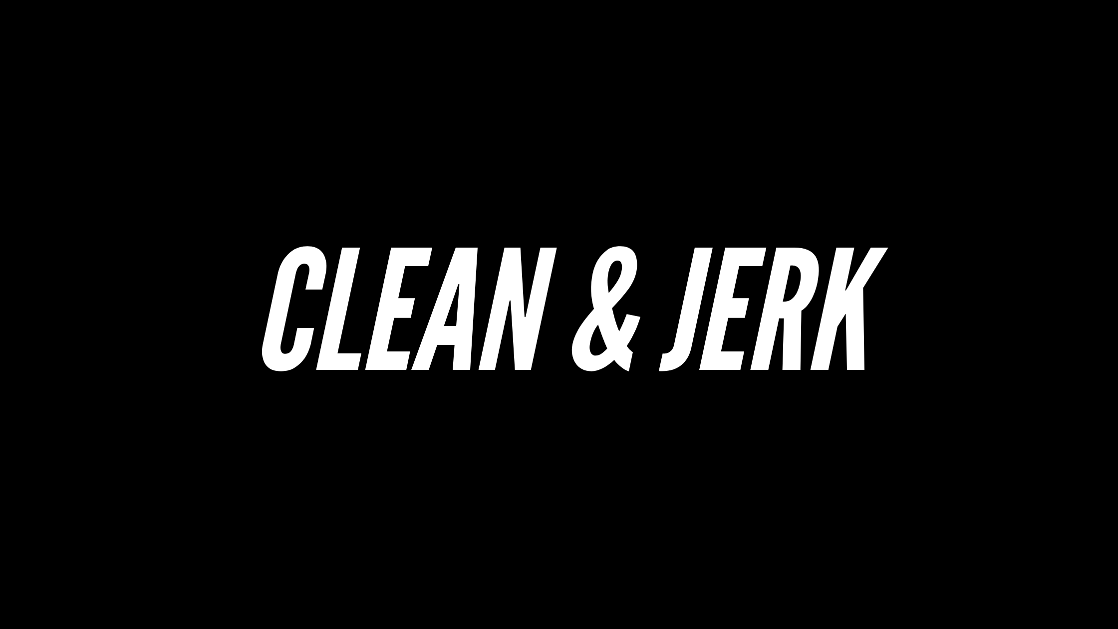 clean-and-jerk