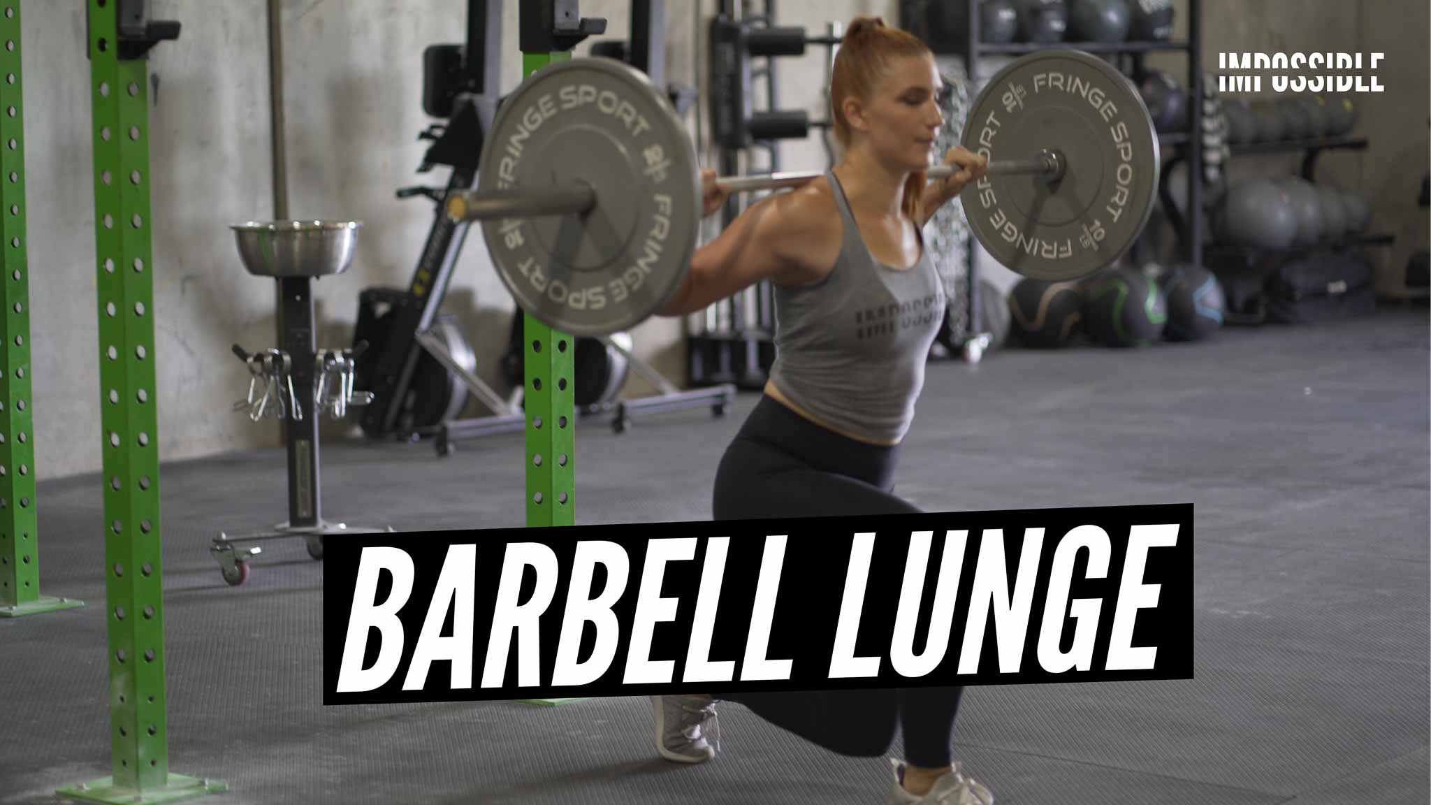 lunges with barbell