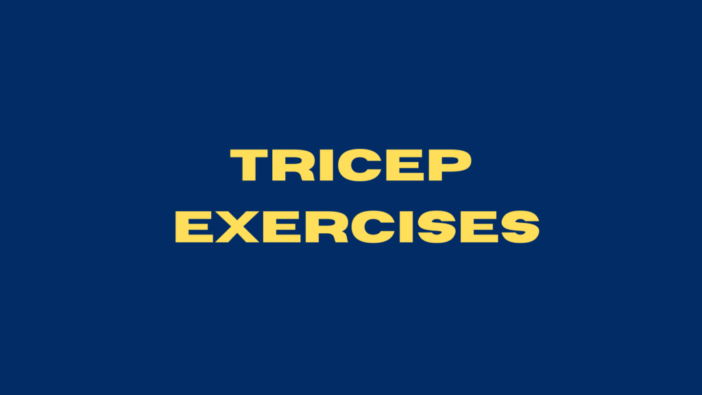 tricep-exercises